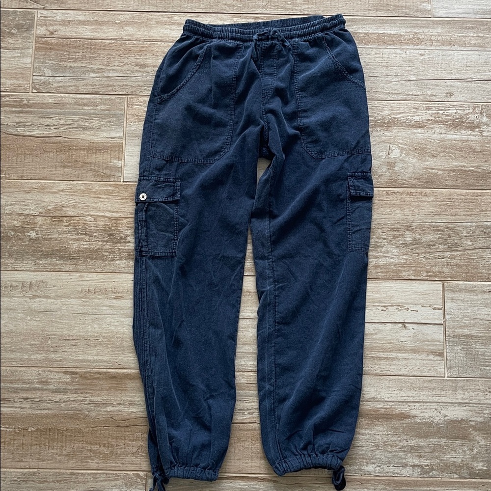 Cotton Natural Cargo Jogger Pants Women’s Size L